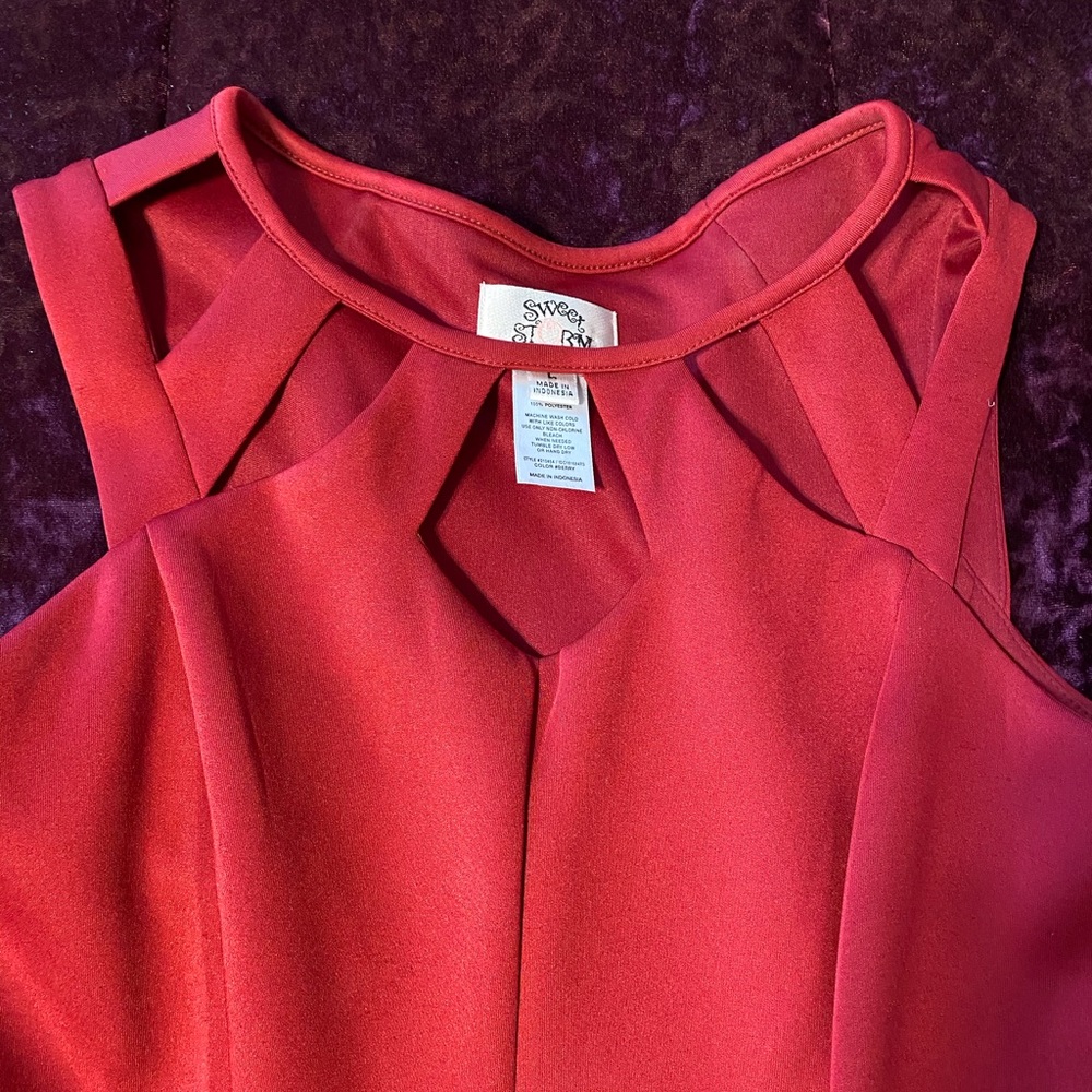 Red dress